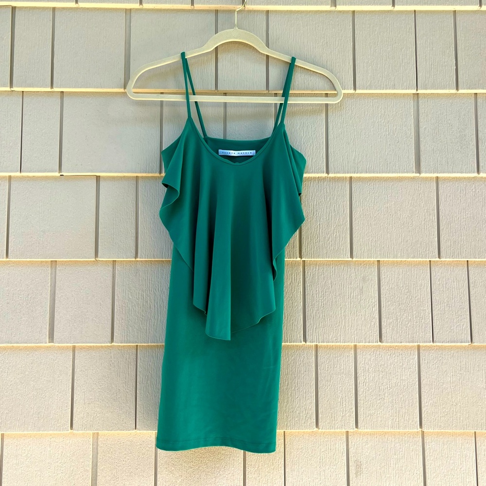 EUC Susana Monaco Jade Green body-con Dress